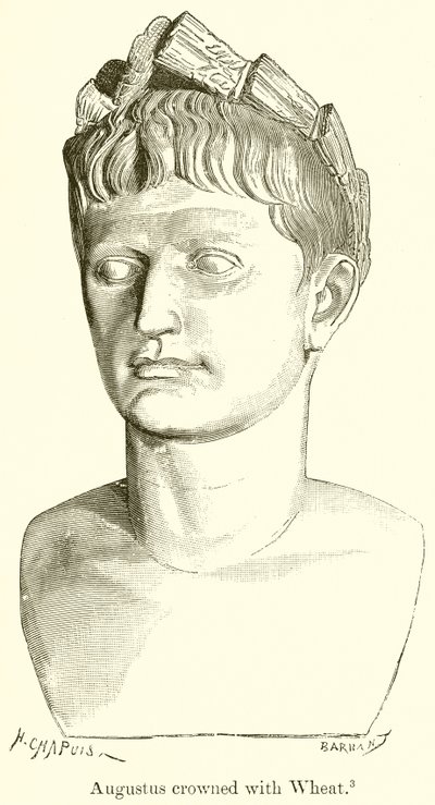 Augustus krönt med vete av English School