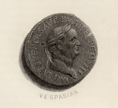Aureusmynt, från Vespasianus tid, Titus Flavius Vespasianus av English School