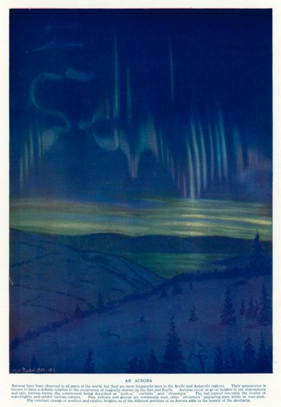 Aurora (färg litho) av English School