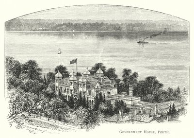 Australien: Government House, Perth (gravyr) av English School