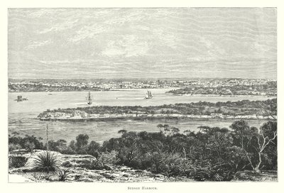 Australien: Sydney Harbour (gravyr) av English School