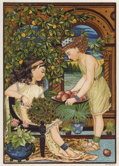Höst (färg litho) av English School