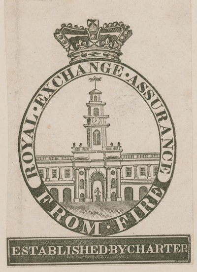 Märke för Royal Exchange Assurance from Fire av English School