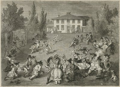 Bagnigge Wells House och Tea Gardens av English School