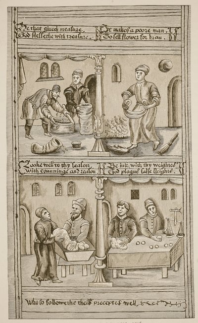 Bakers of York, 1595-1596 (sepiafoto) av English School