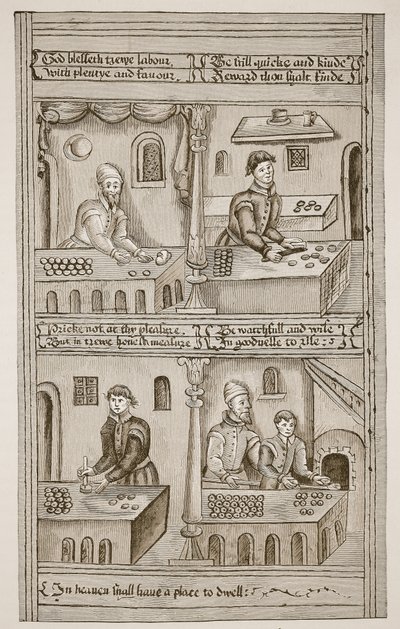 Bakers of York, 1595-1596 (sepiafoto) av English School