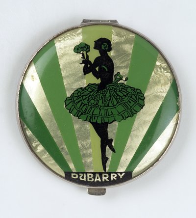 Ballerina Powder Compact, tillverkad av Dubarry, 1920-30 av English School