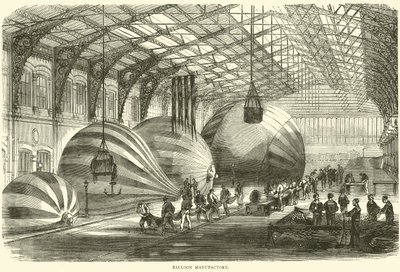 Ballongfabriken, oktober 1870 av English School