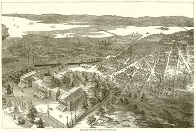 Ballongvy över Washington, maj 1861 av English School
