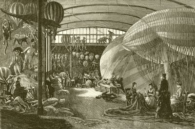 Ballongfabrik i Paris av English School