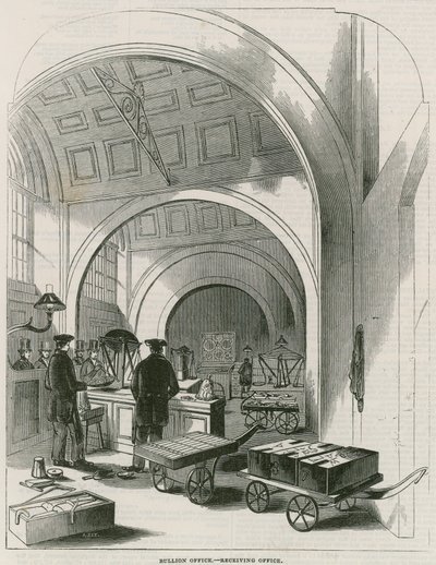Bank of England, Bullion Office och Gold Weighing Room av English School