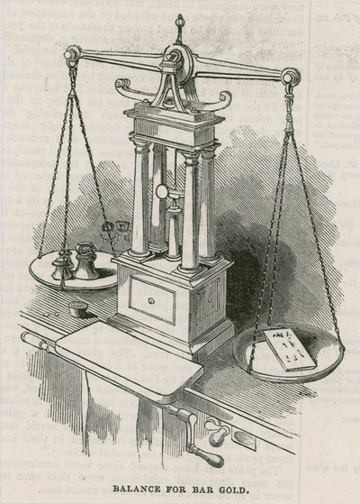 Bank of England, Bullion Office och Gold Weighing Room av English School