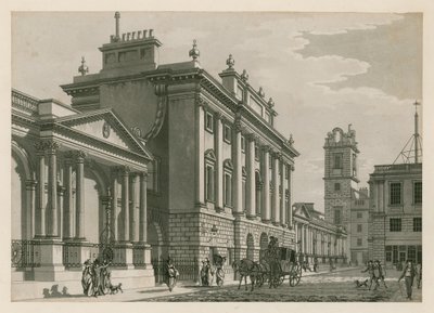 Bank of England, West Wing tillagd av Sir Robert Taylor, 1783 av English School