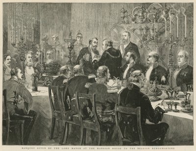 Bankett ges av överborgmästaren i Mansion House av English School