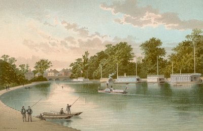 Pråmar på Isis--Oxford av English School