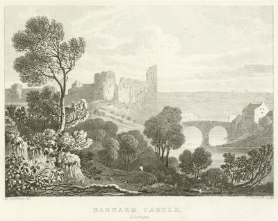 Barnard Castle, Durham (gravyr) av English School
