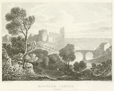 Barnard Castle, Durham (gravyr) av English School