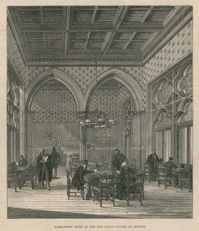 Barristers Room vid de nya Royal Courts of Justice av English School