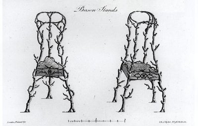 Bason Stands, från "Grotesque Architecture, or Rural Amusement", av William Wright av English School