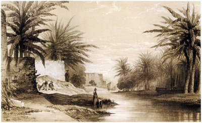 Basra, ca 1834-37 (teckning) av English School