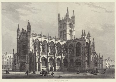 Bath Abbey Church (gravyr) av English School