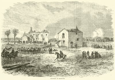 Battery of Marines, december 1870 av English School