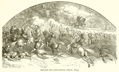Slaget vid Chalgrove Field, 1643 av English School