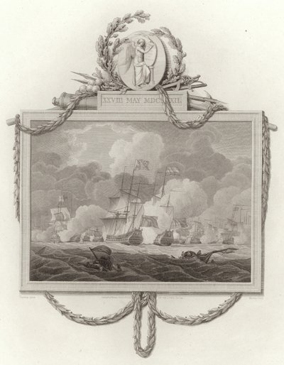 Slaget vid Solebay, 28 maj 1672 av English School