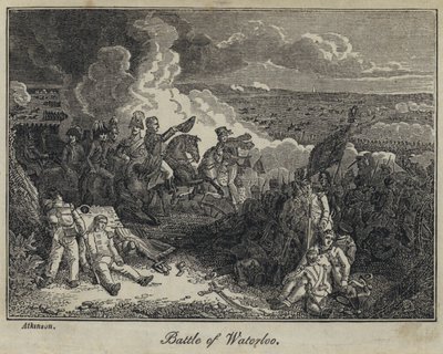 Slaget vid Waterloo (gravyr) av English School