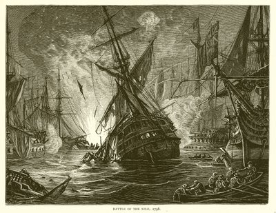 Slaget vid Nilen, 1798 av English School