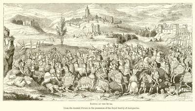 Battle of the Spurs av English School