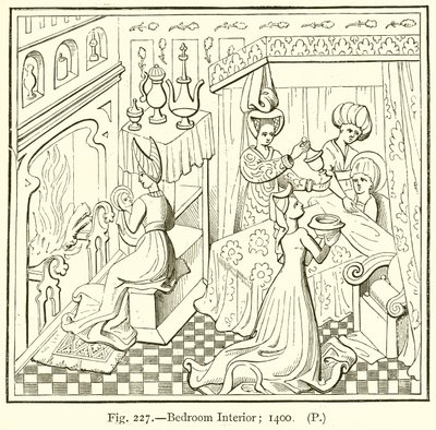 Sovrumsinredning; 1400 av English School