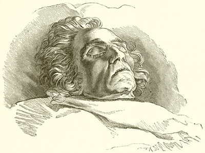 Beethoven på sin dödsbädd av English School