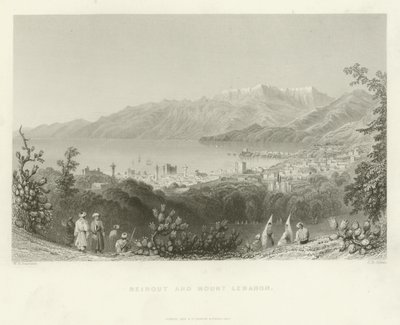 Beirut och Libanonberget, 1837 av English School