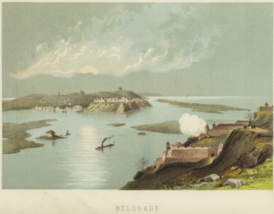 Belgrad vid sammanflödet av floderna Sava och Donau av English School