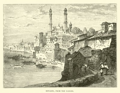 Benares, från Ganges av English School