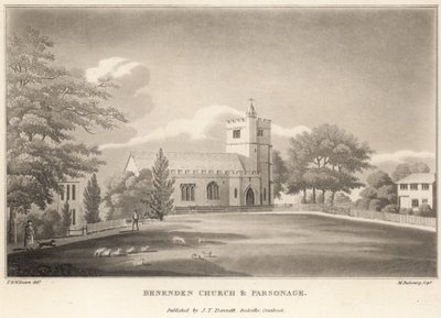Benenden kyrka och prästgård av English School