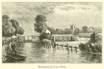 Bensington Lock and Weir av English School