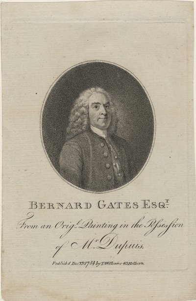 Bernard Gates, 1784 (stippstick) av English School
