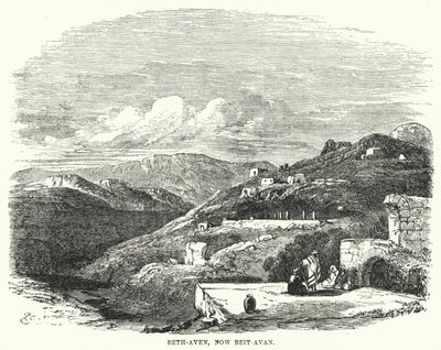 Beth-Aven, nu Beit-Avan (gravyr) av English School