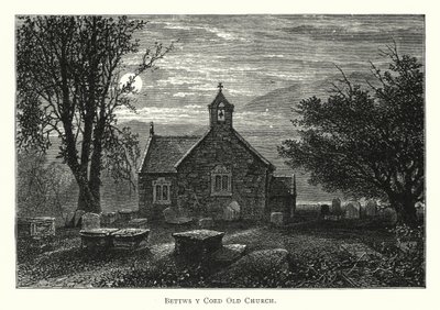 Bettws y Coed Old Church (gravyr) av English School