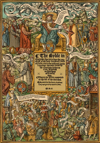 Bibeln - titelblad av English School