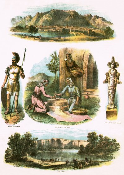 bibliska illustrationer av English School