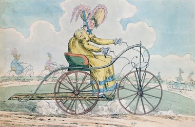 Cykel med tre hjul, Damernas hobby, 1819 av English School