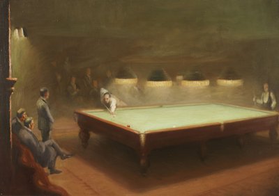 Biljardmatch på Thurston, 1930 av English School