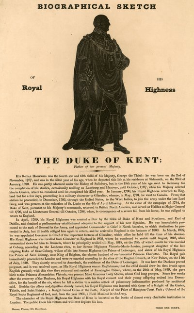 Biografisk skiss över Hans kungliga höghet hertigen av Kent, far till hennes nuvarande majestät av English School