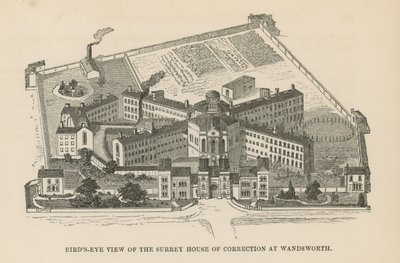 Fågelperspektiv av Surrey House of Correction av English School