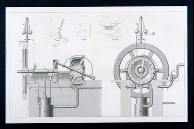 Bishops Rotary Steam eller Disc Engine från Cyclopaedia of Useful Arts & Manufactures, redigerad av Charles Tomlinson, ca 1880-talet av English School