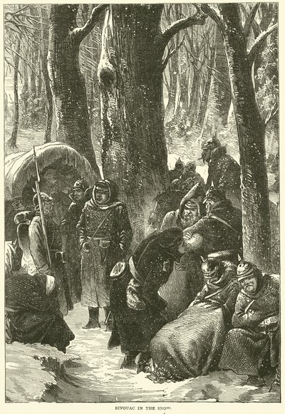 Bivack i snön, november 1870 av English School