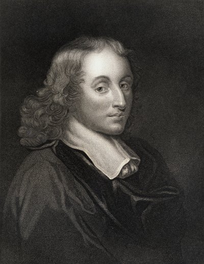 Blaise Pascal (1623-62) från Gallery of Portraits, publicerad 1833 av English School